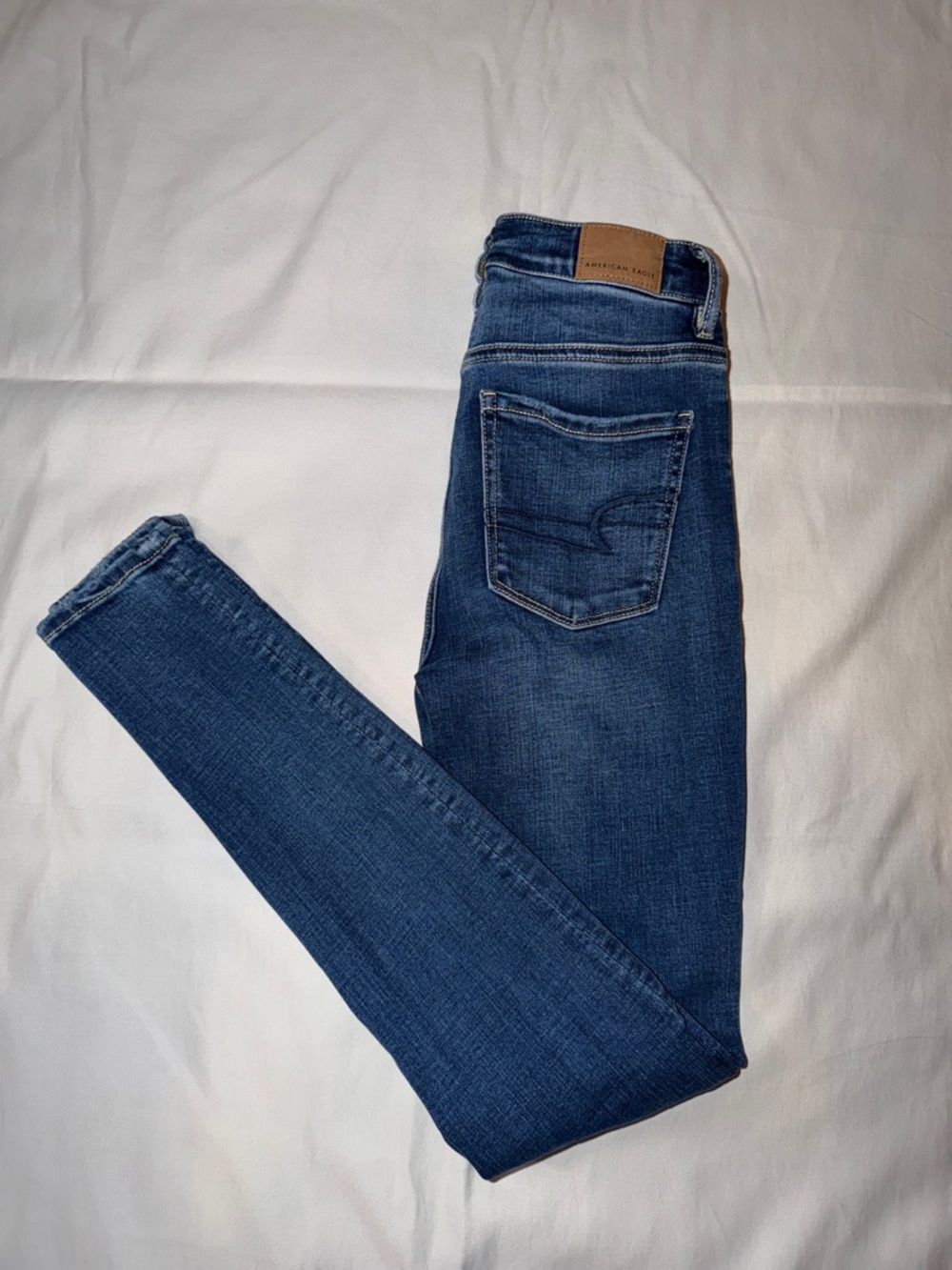 American Eagle Outfitters Distressed Super High Rise Skinny Jeans